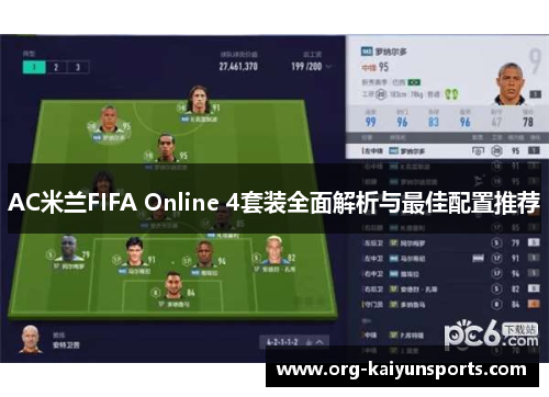 AC米兰FIFA Online 4套装全面解析与最佳配置推荐