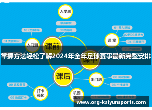 掌握方法轻松了解2024年全年足球赛事最新完整安排